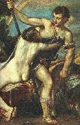 TIZIANO Vecellio Venus and Adonis, detail AR oil painting